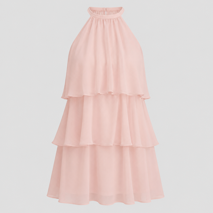 The Rosaline Tiered Halter Dress
