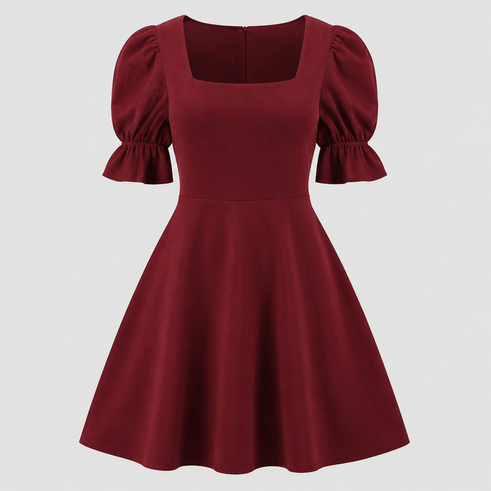 The Seraphelle Puff Sleeve Mini Dress