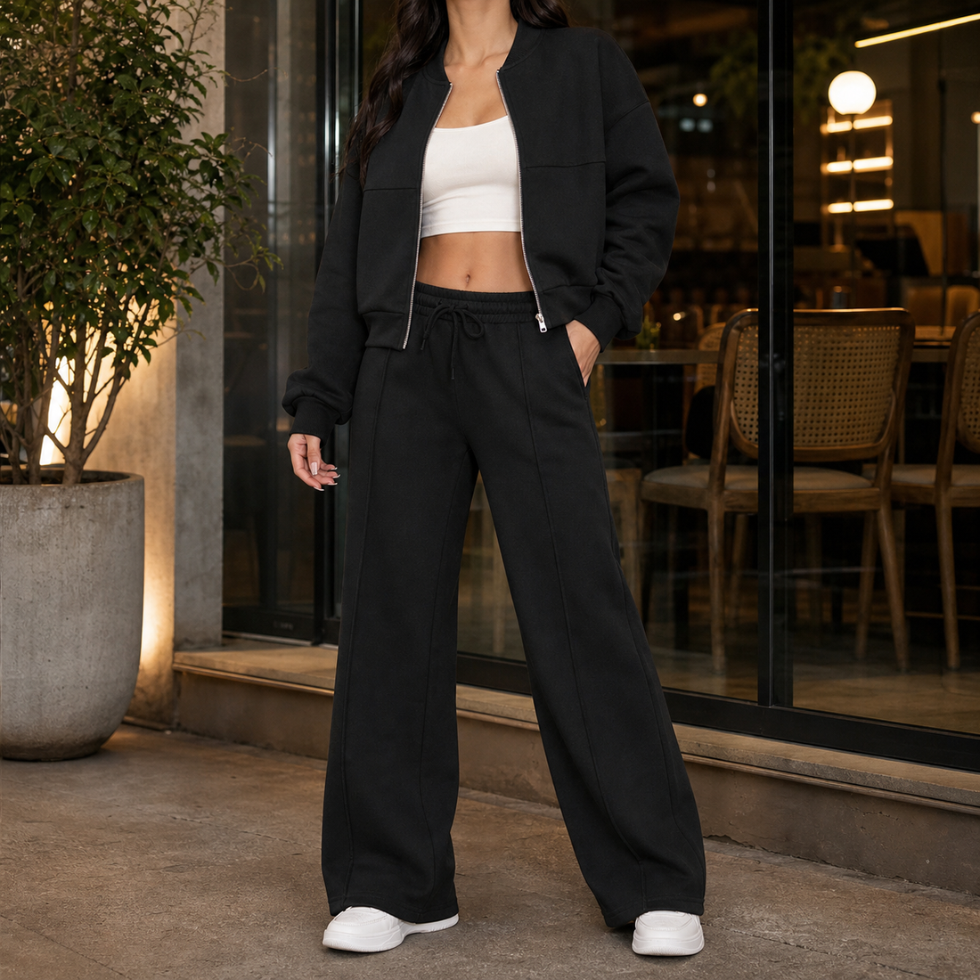 Allegra-Louise Relaxed Set - Black