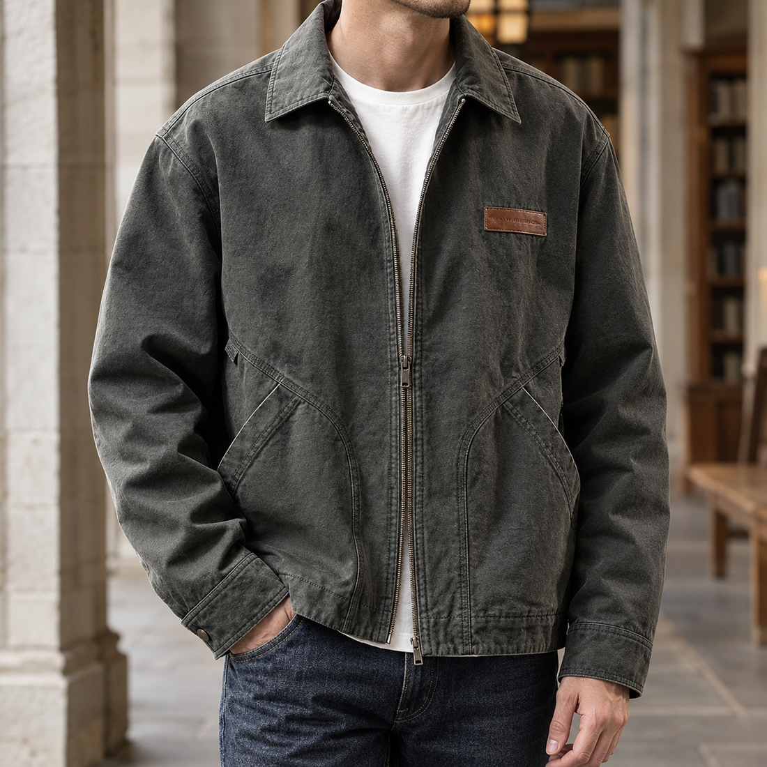 Anthony-Lane Workwear Jacket - Dark Gray