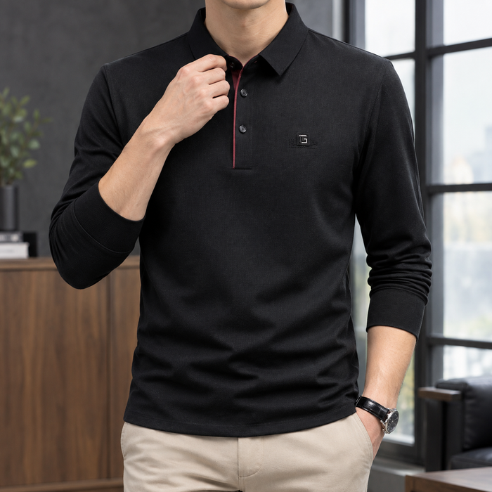 Lucas Long Sleeve Polo