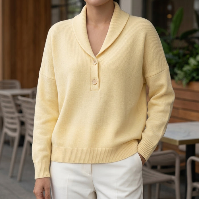 Camille Shawl Collar Sweater