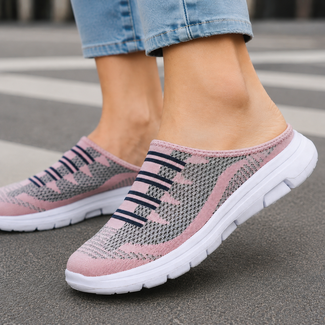 Roncalli Slip-On Mules - Pink