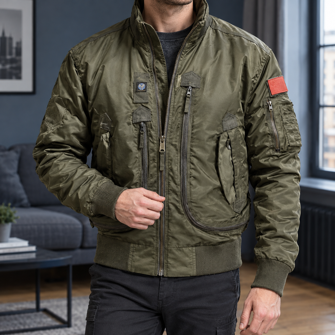Malcolm Tactical Jacket - Military Green