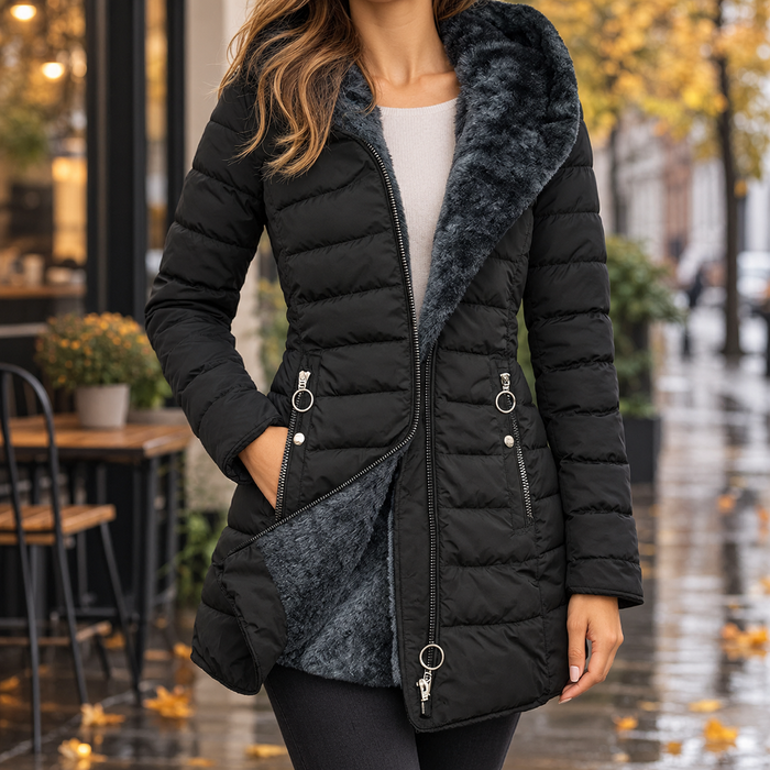 Gemma-Pearl Plush Lined Puffer Jacket