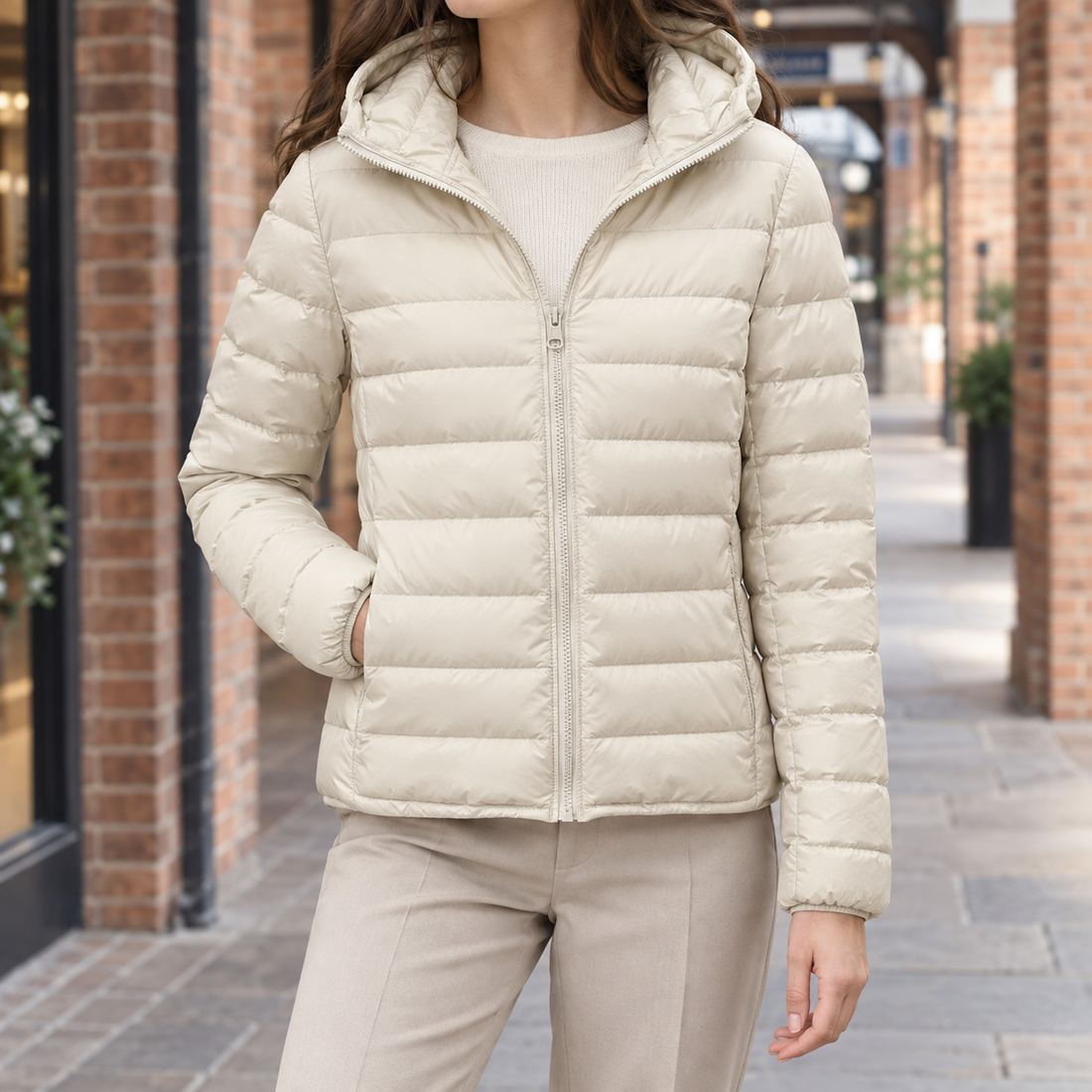 Alouette Hooded Jacket - Apricot
