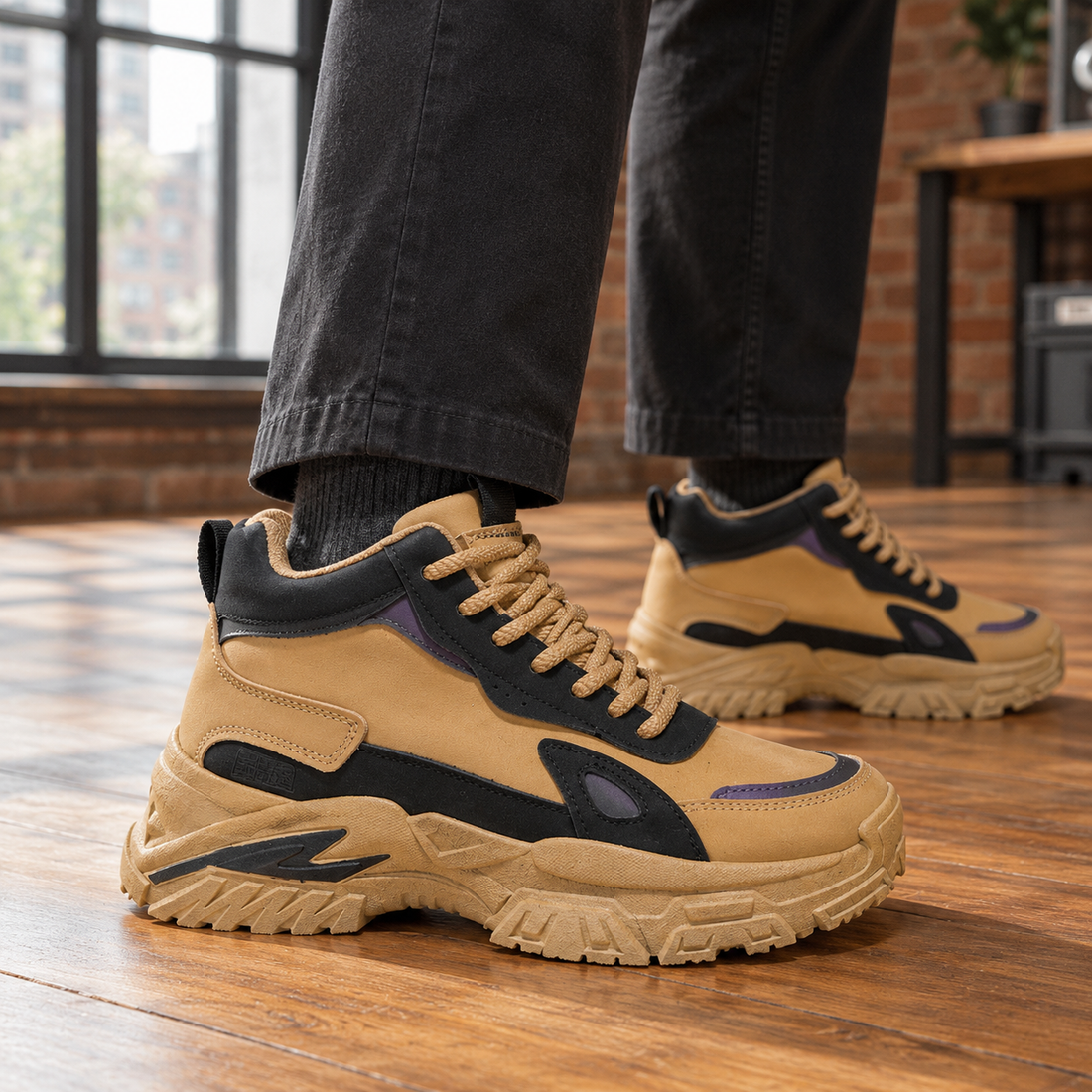 Napoli Chunky Sneakers - Khaki