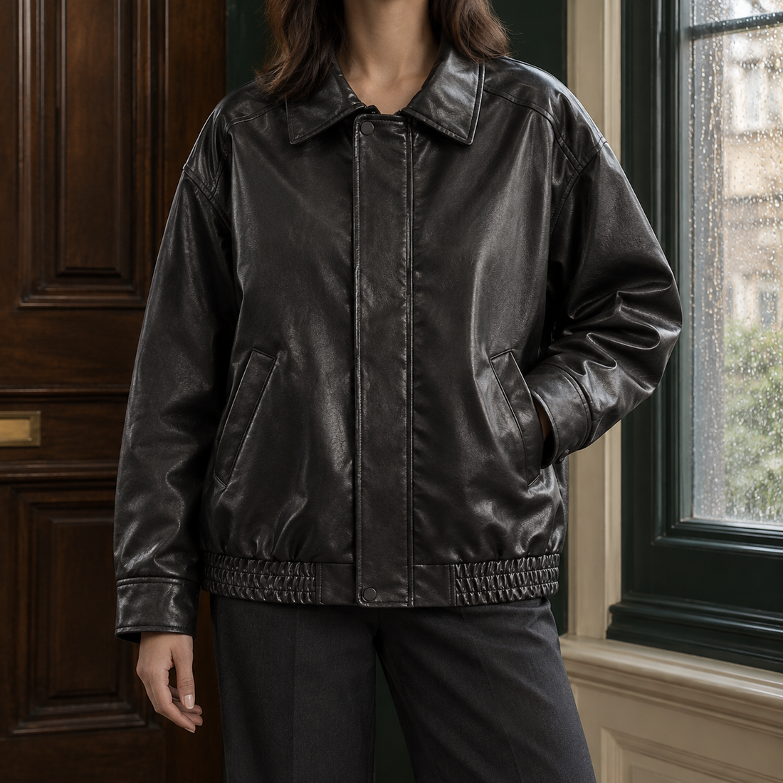 Rebekah-Rose Retro Jacket - Coffee