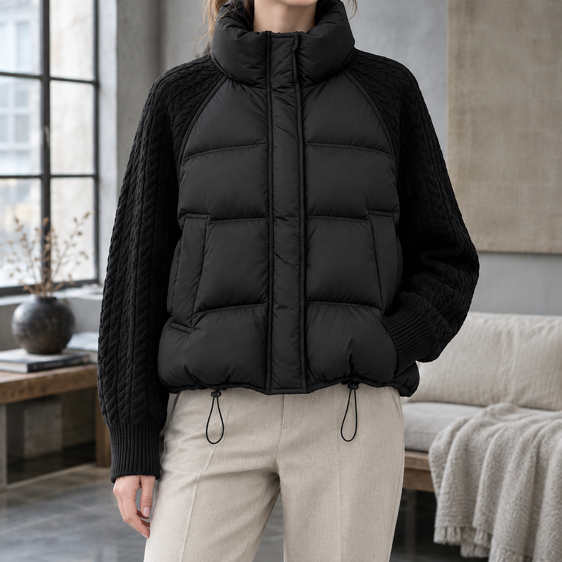 Gwendolyn Hybrid Jacket - Classic Black