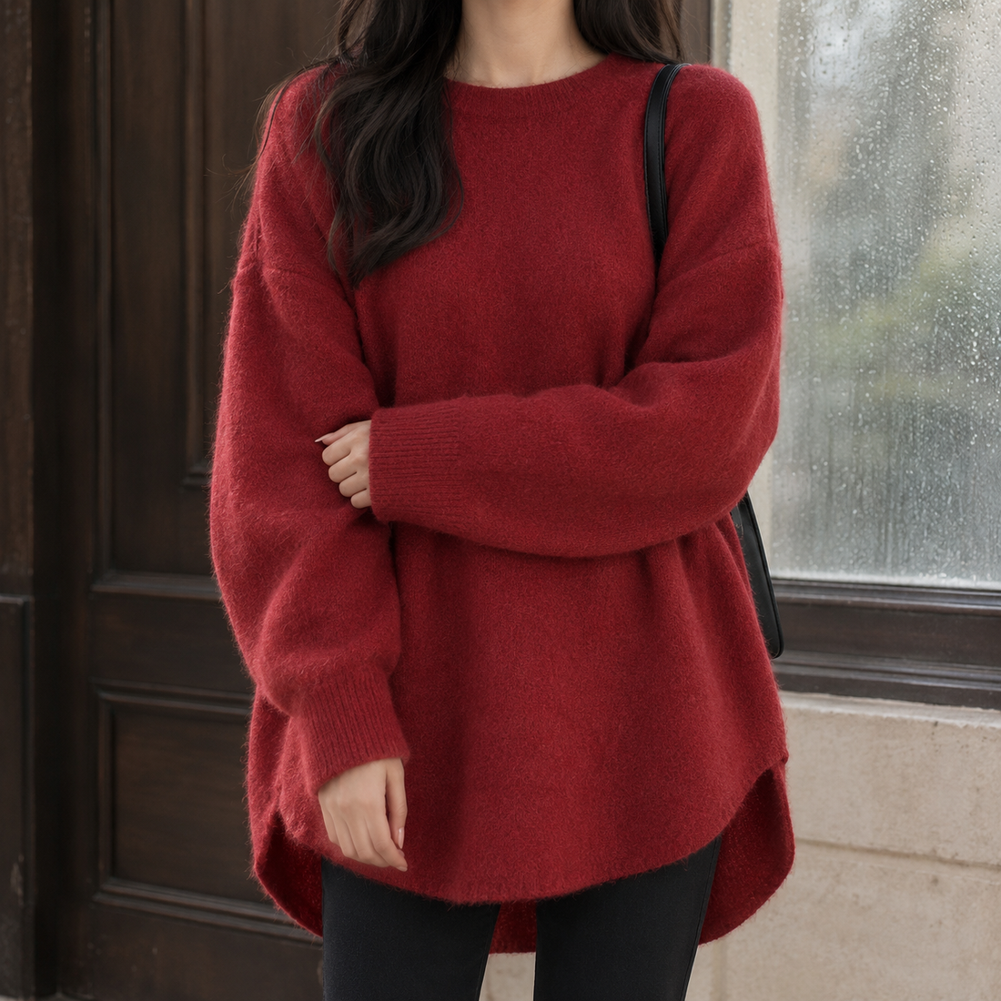 Stephanie-Faye Cashmere Sweater - Red