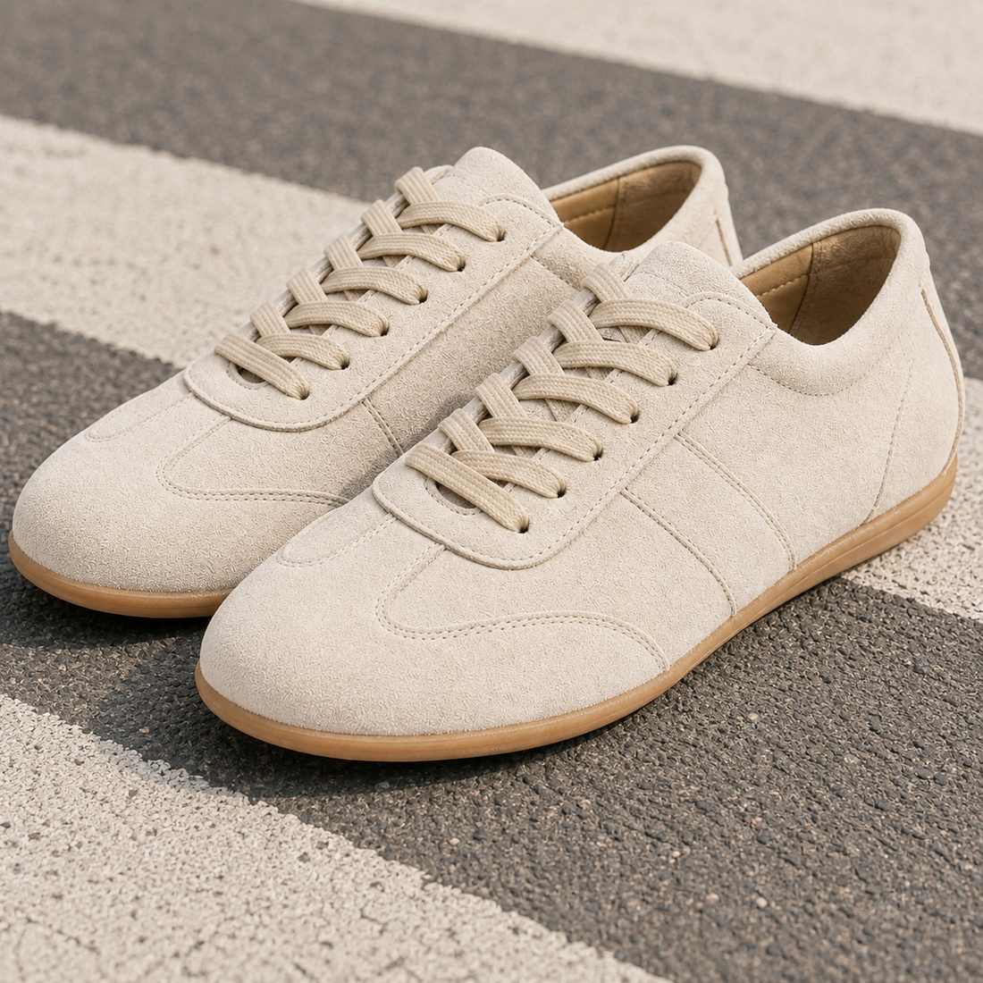 Cagliari Low Profile Sneakers - Beige