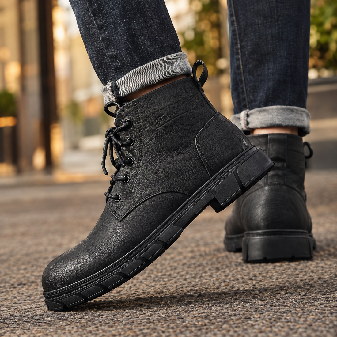 Paladini Lace-Up Boots - Black