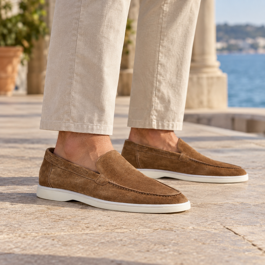 Isernia Slip-On Loafers - Brown