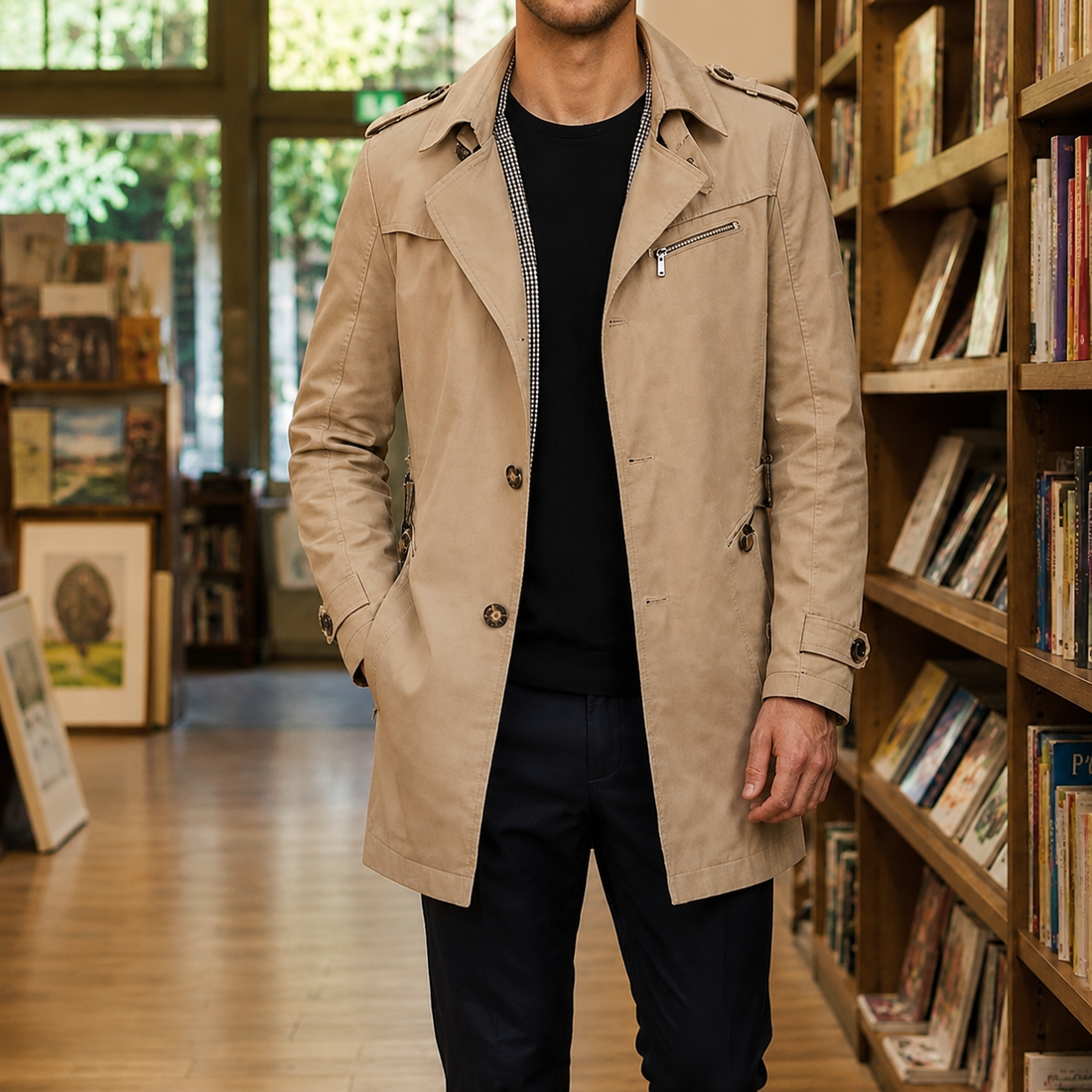 Thaddeus Trench Coat - Beige