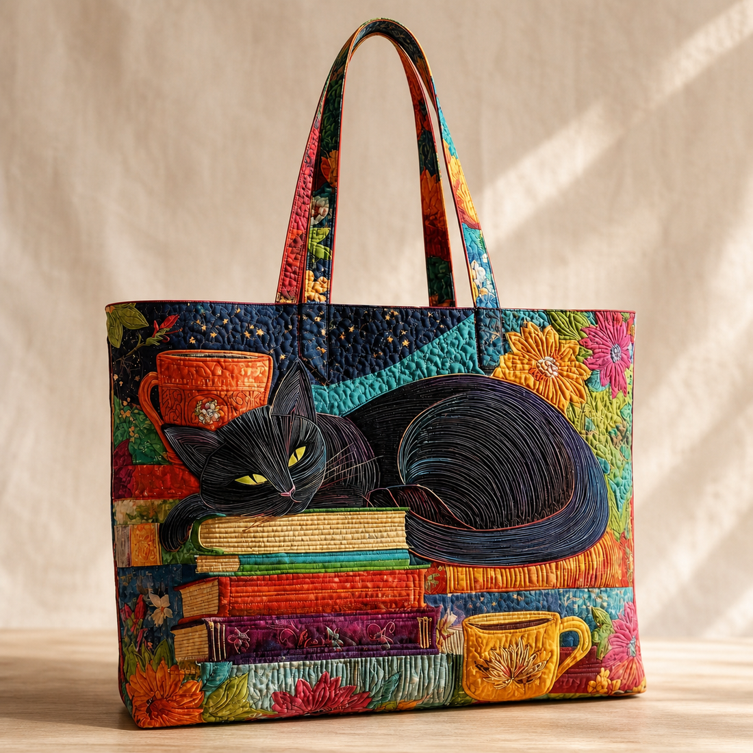 Valentini Quilted Tote - Multicolour