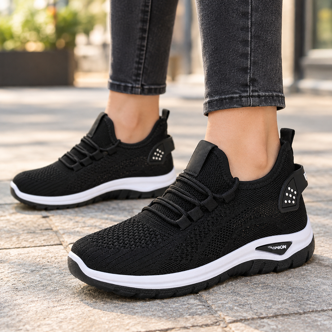 Rinaldi Lace-Up Sneakers - Black