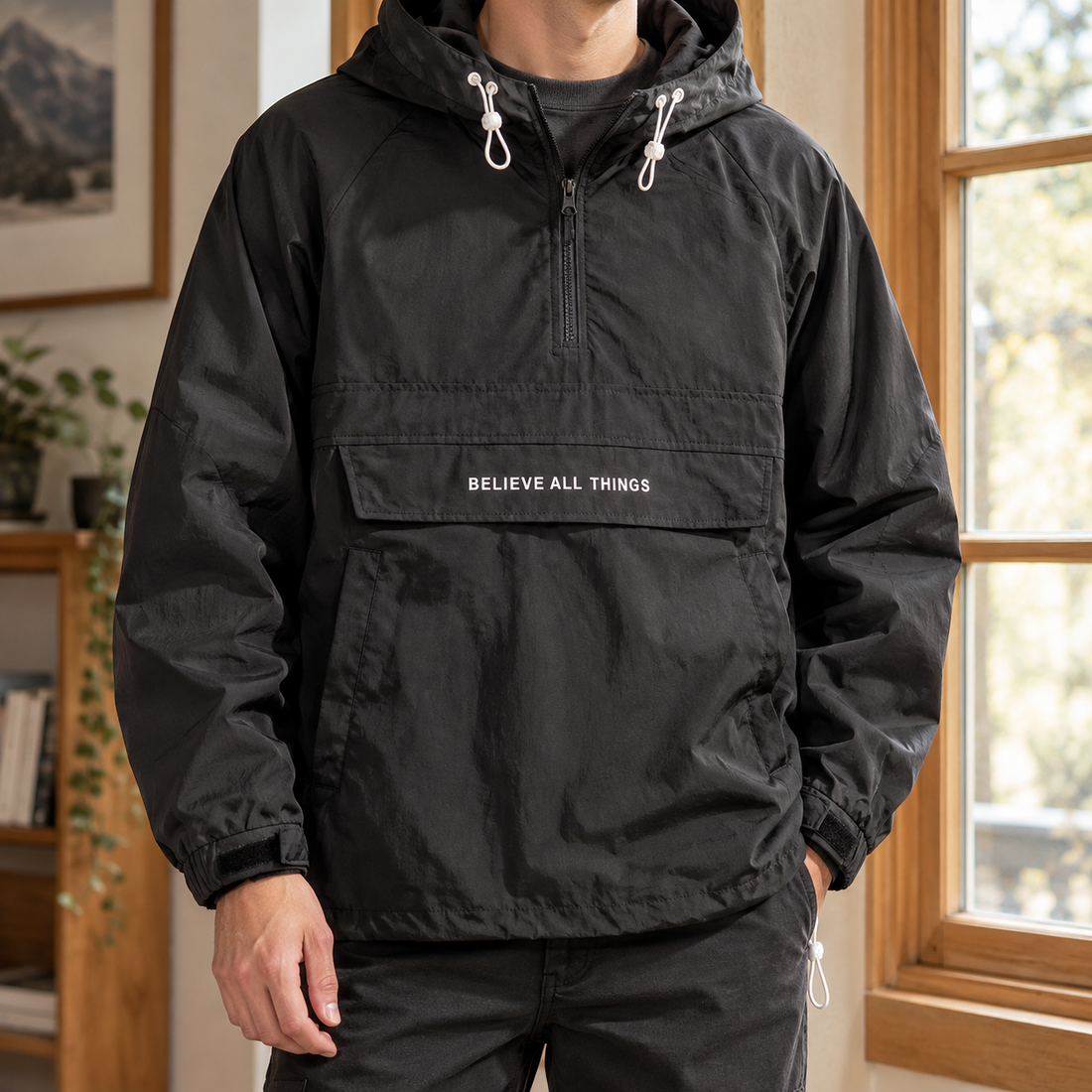 Mathias Anorak Jacket - Black