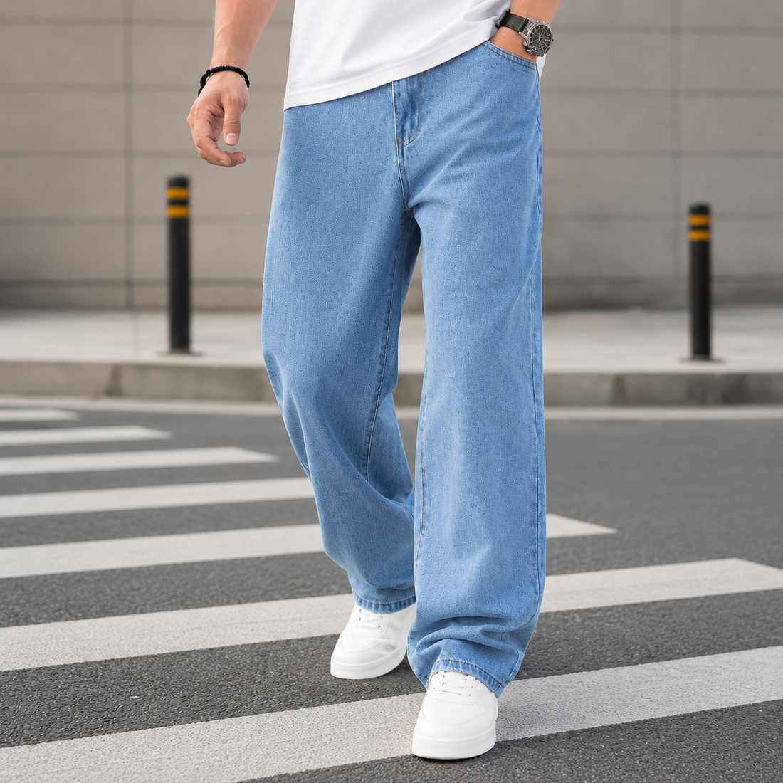 Arlo Baggy Jeans - Light Blue