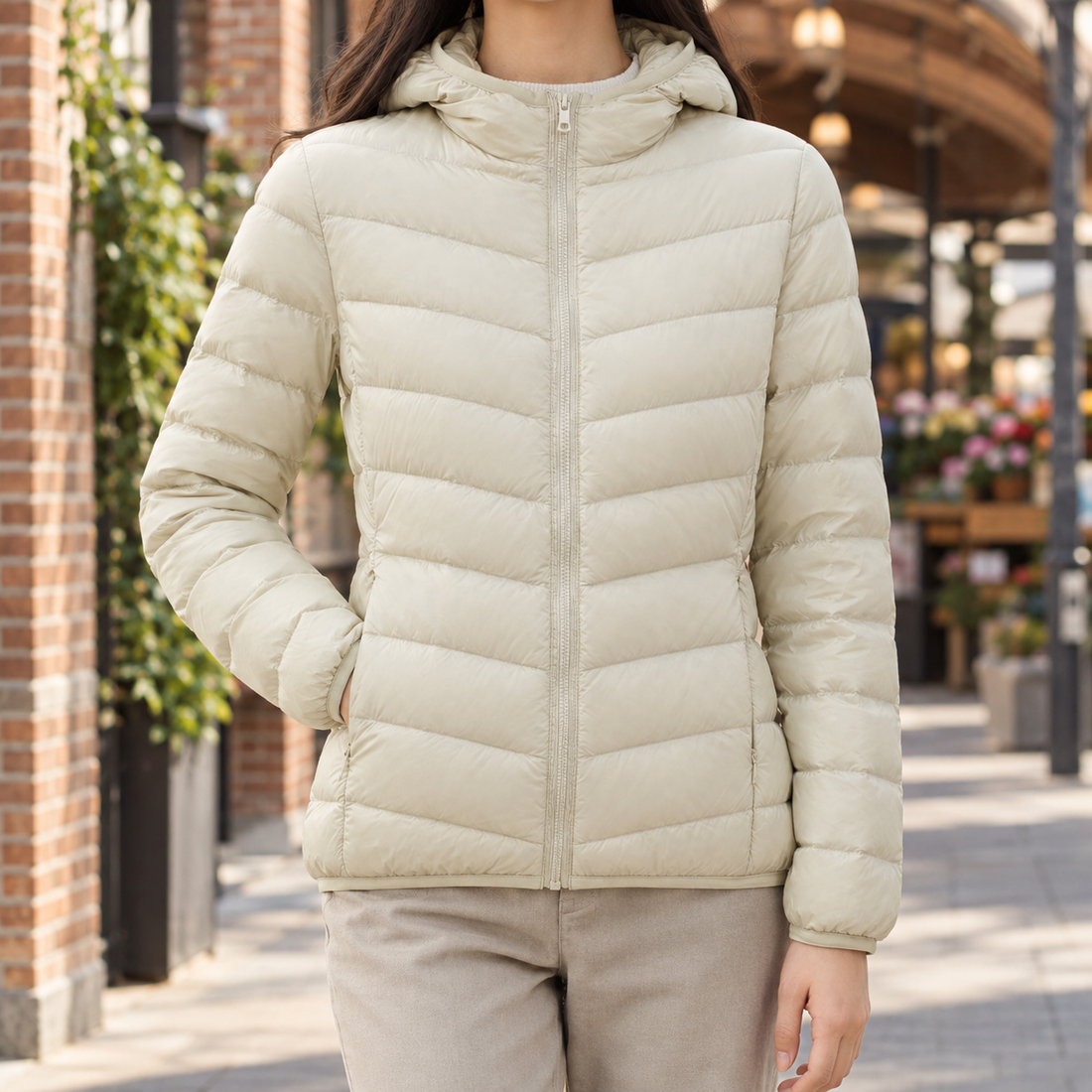 Yolande Quilted Jacket - Off White