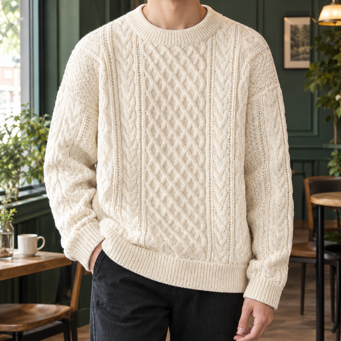 Zephyrin Cable Knit Sweater - Off White