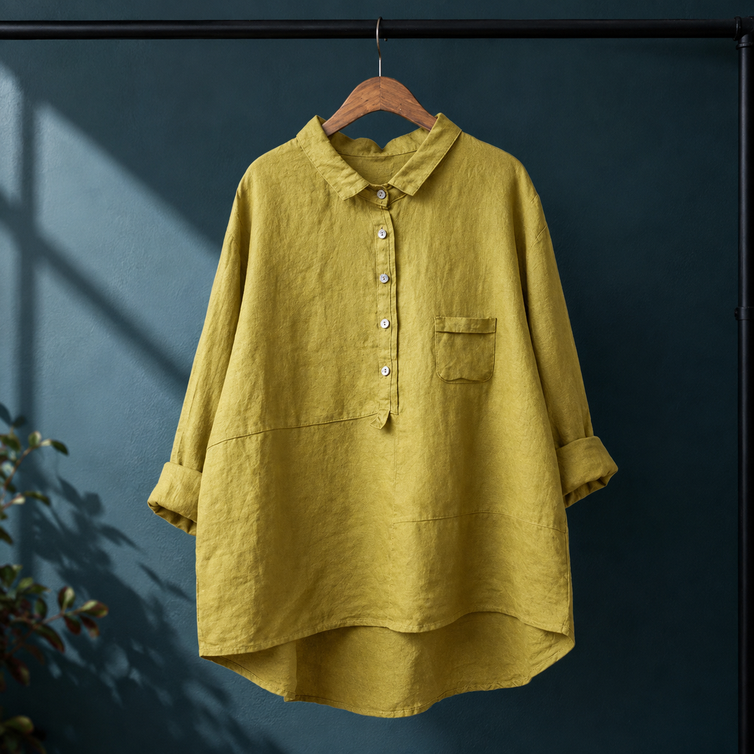 Phoebe-Elise Relaxed Blouse - Yellow