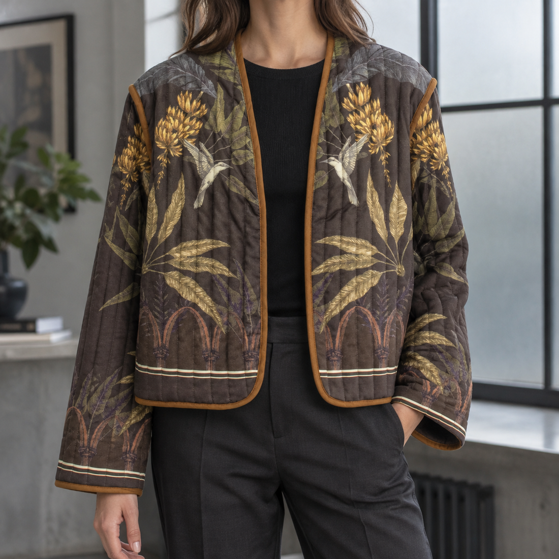 Cora Botanical Jacket - Floral