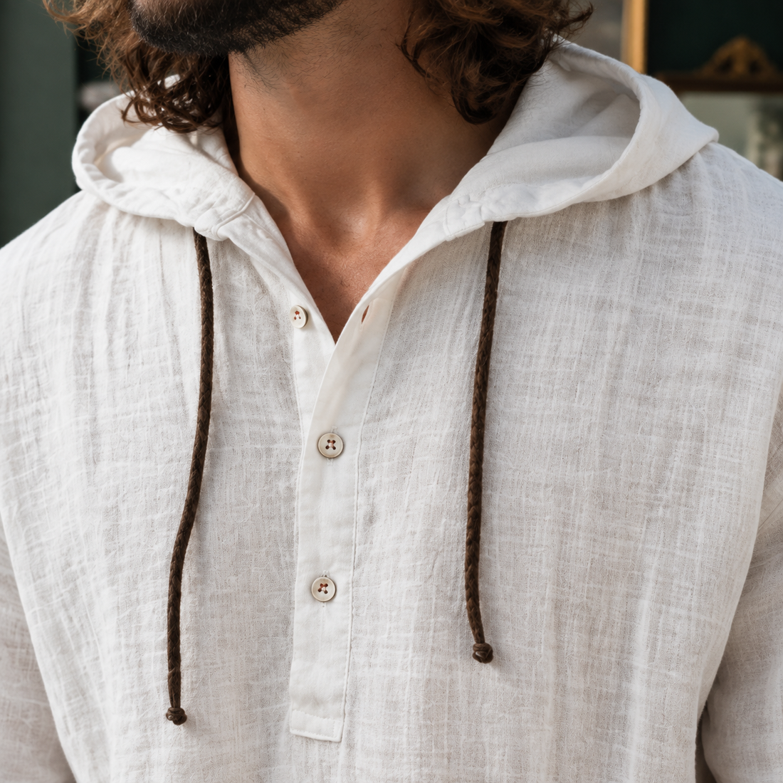 Gustave Hooded Hoodie - Lead Product Detail