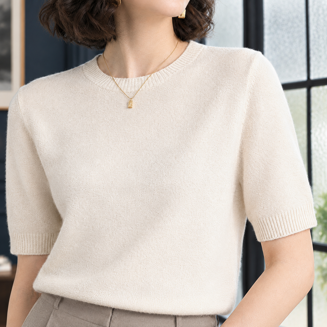 Sadie Crew Neck Sweater - Lead Product Detail
