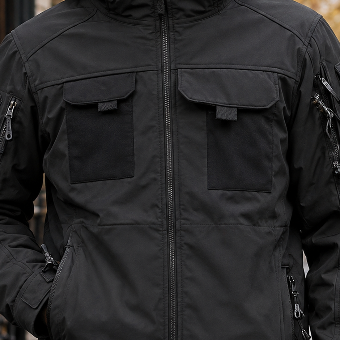 Macaire-Lane Hooded Utility Jacket - Lead Product Detail