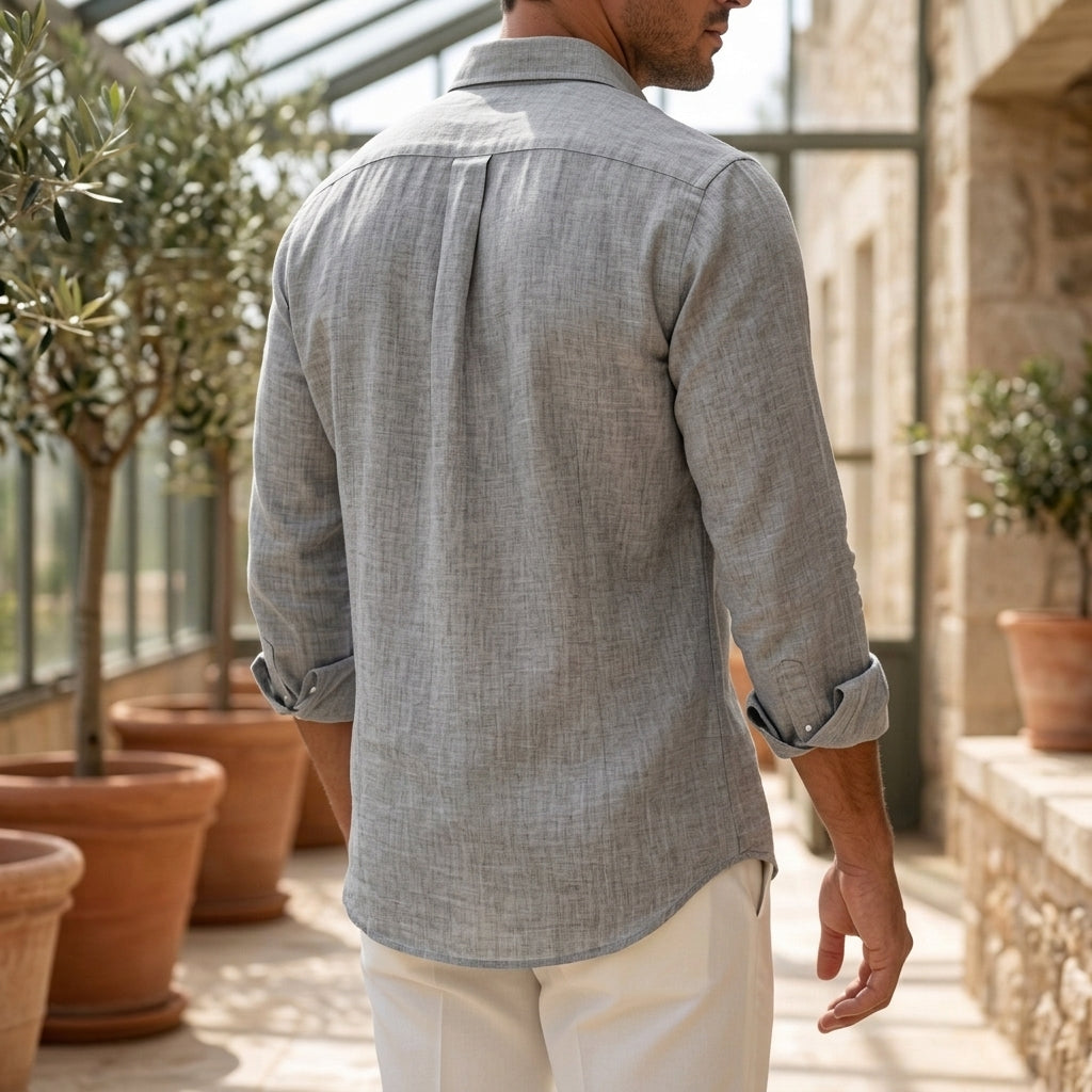 Hudson Textured Shirt - Lead Alternate View