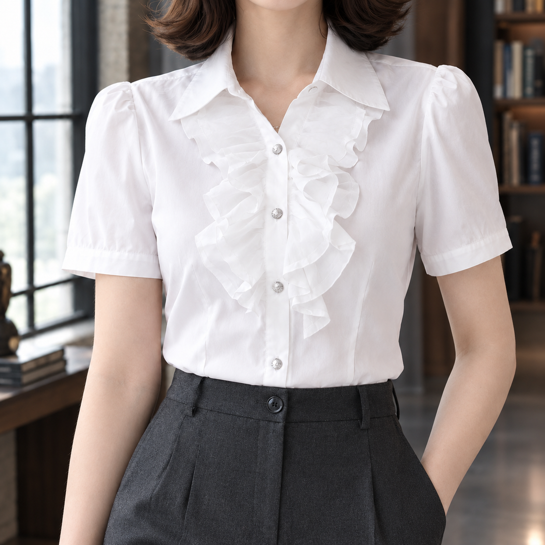 Heidi Ruffle Blouse - Lead Product Detail