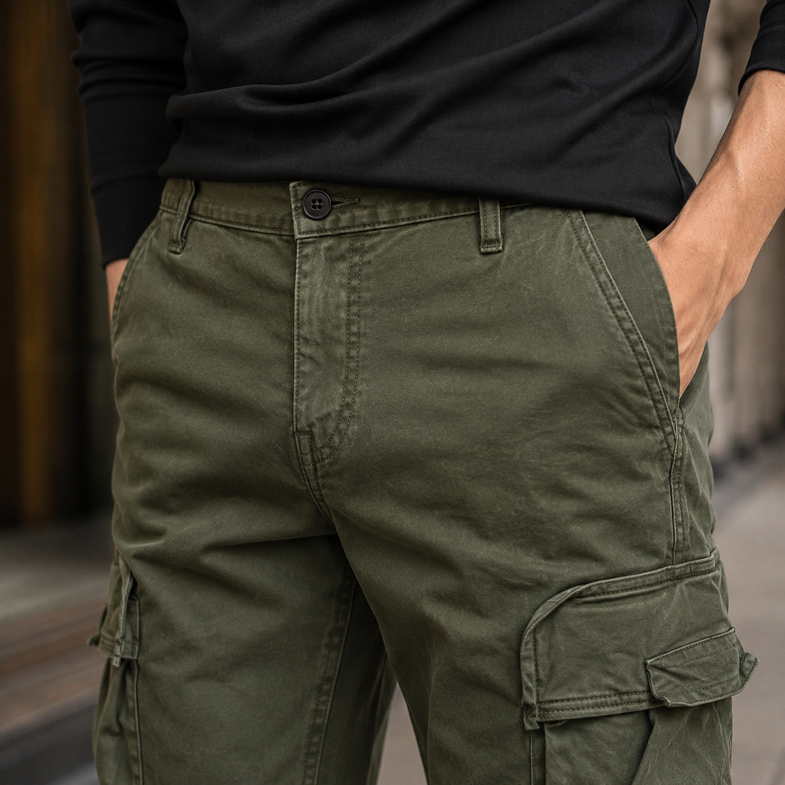 Rowan Relaxed Cargo Pants - Lead Product Detail
