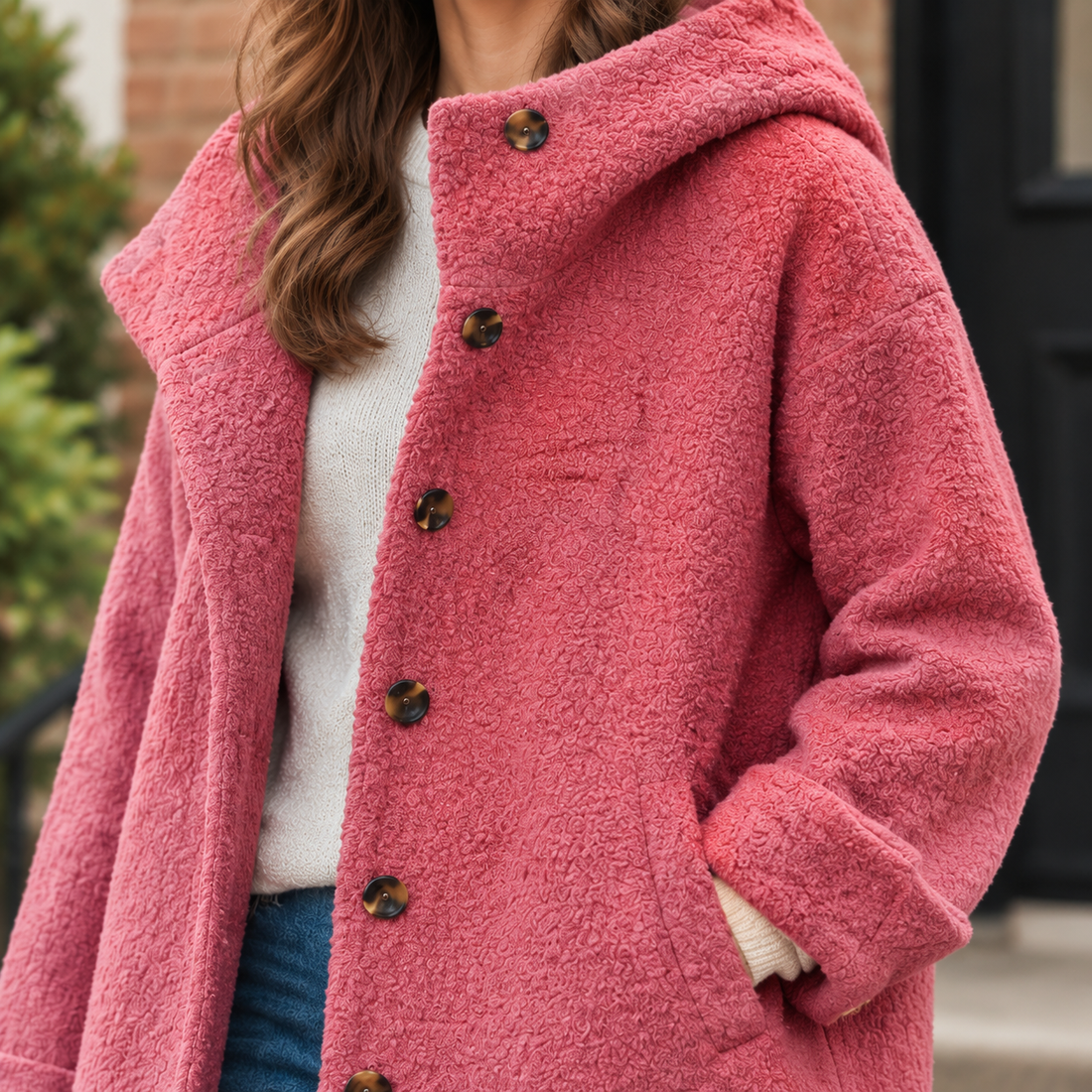 Yvette-Faye Hooded Coat - Lead Product Detail