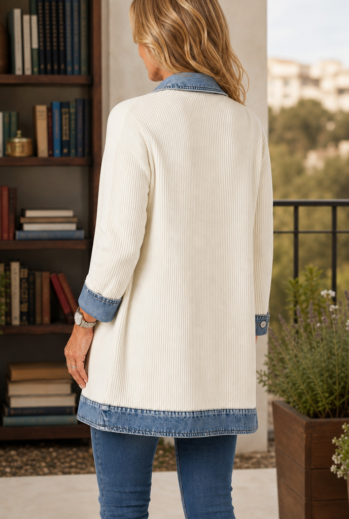 Daphne Ribbed Sweater - Lead Alternate View