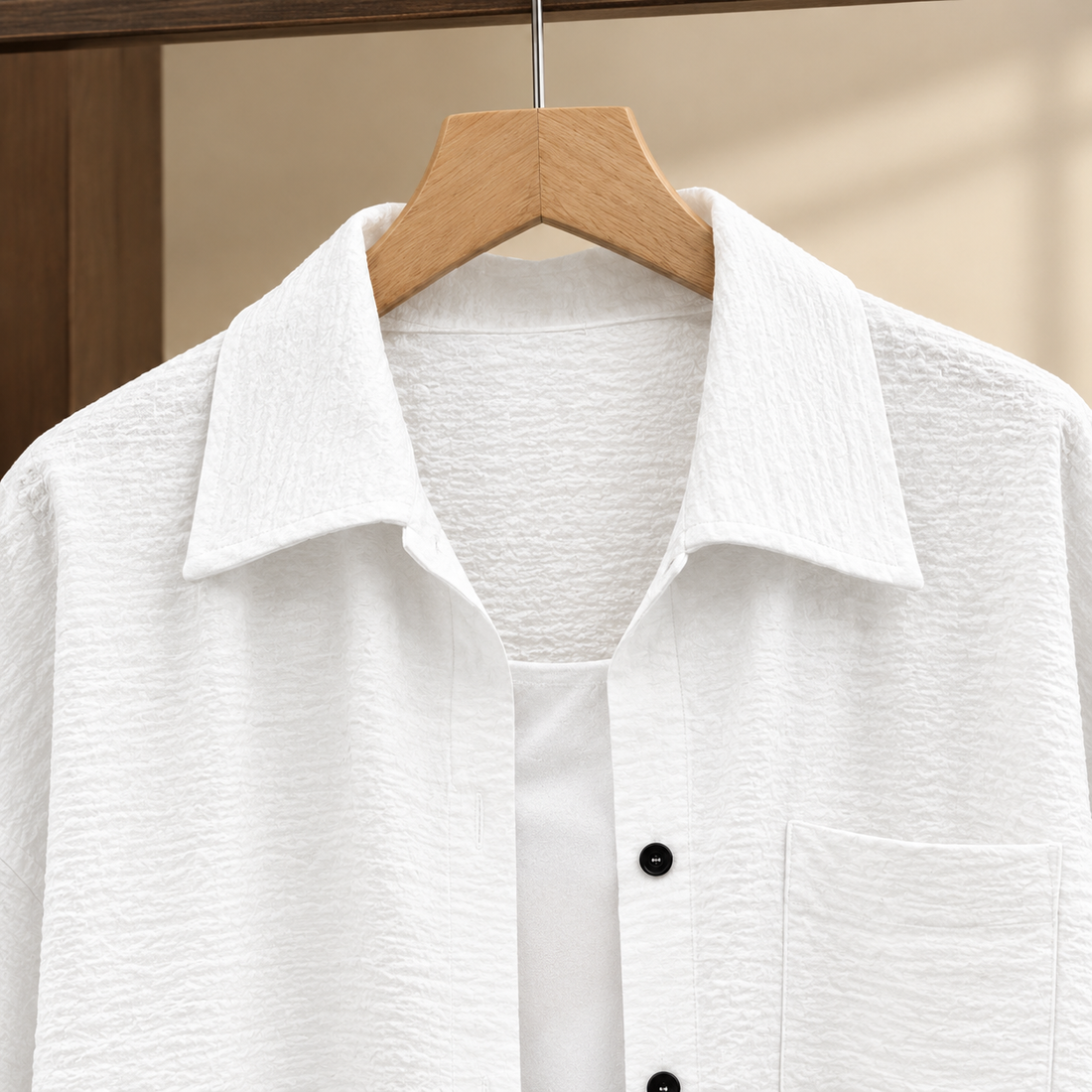 Gwendolen Crinkle Shirt - Lead Product Detail