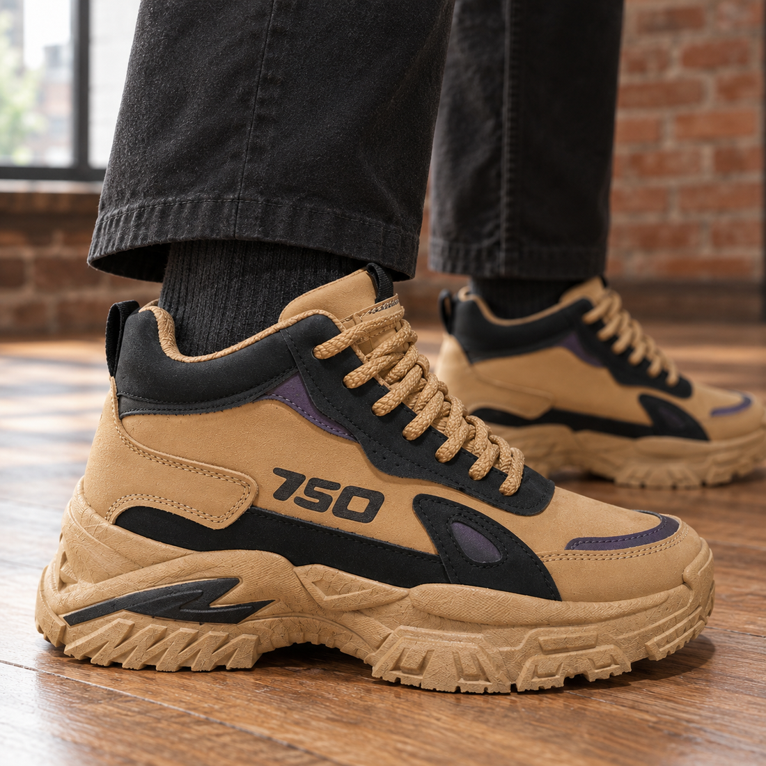 Napoli Chunky Sneakers - Lead Product Detail