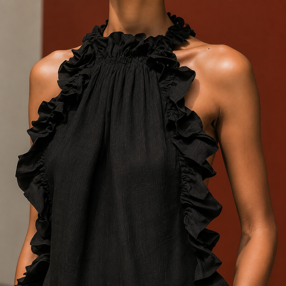 Verity-Lane Ruffle Jumpsuit - Lead Product Detail