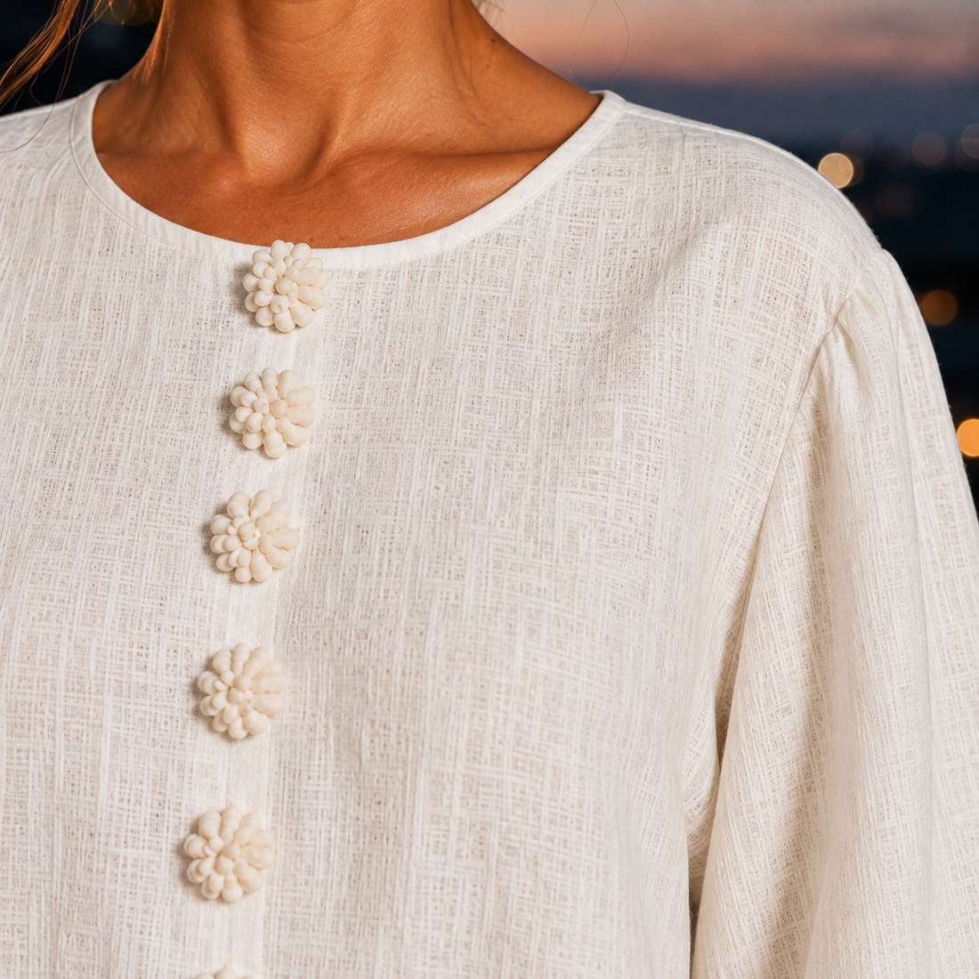 Freya-Claire Rosette Shift Dress - Lead Product Detail