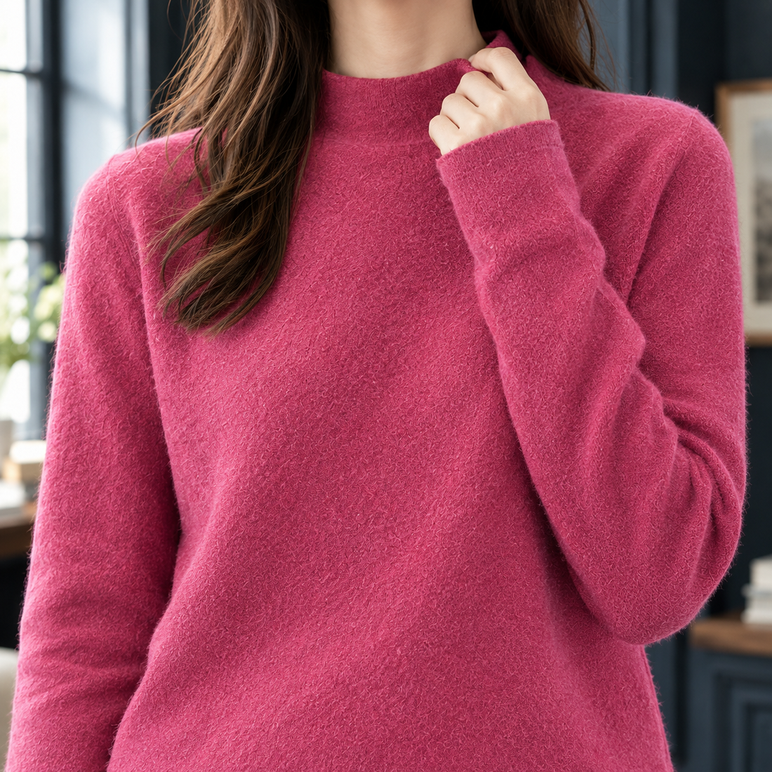 Adriana-Elise Mock Neck Sweater - Lead Product Detail