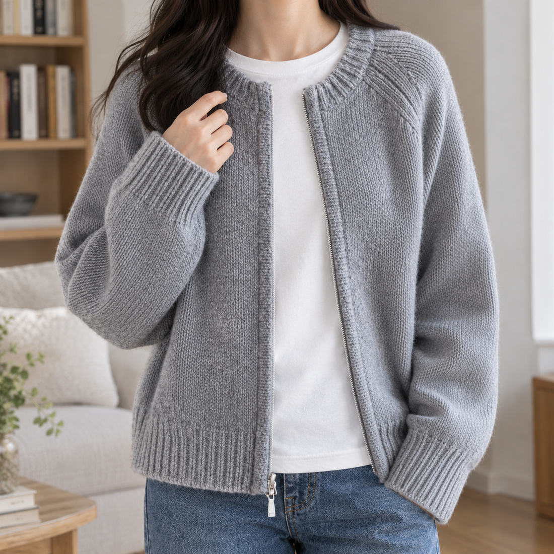 Nora-Skye Zip Cardigan - Lead Product Detail