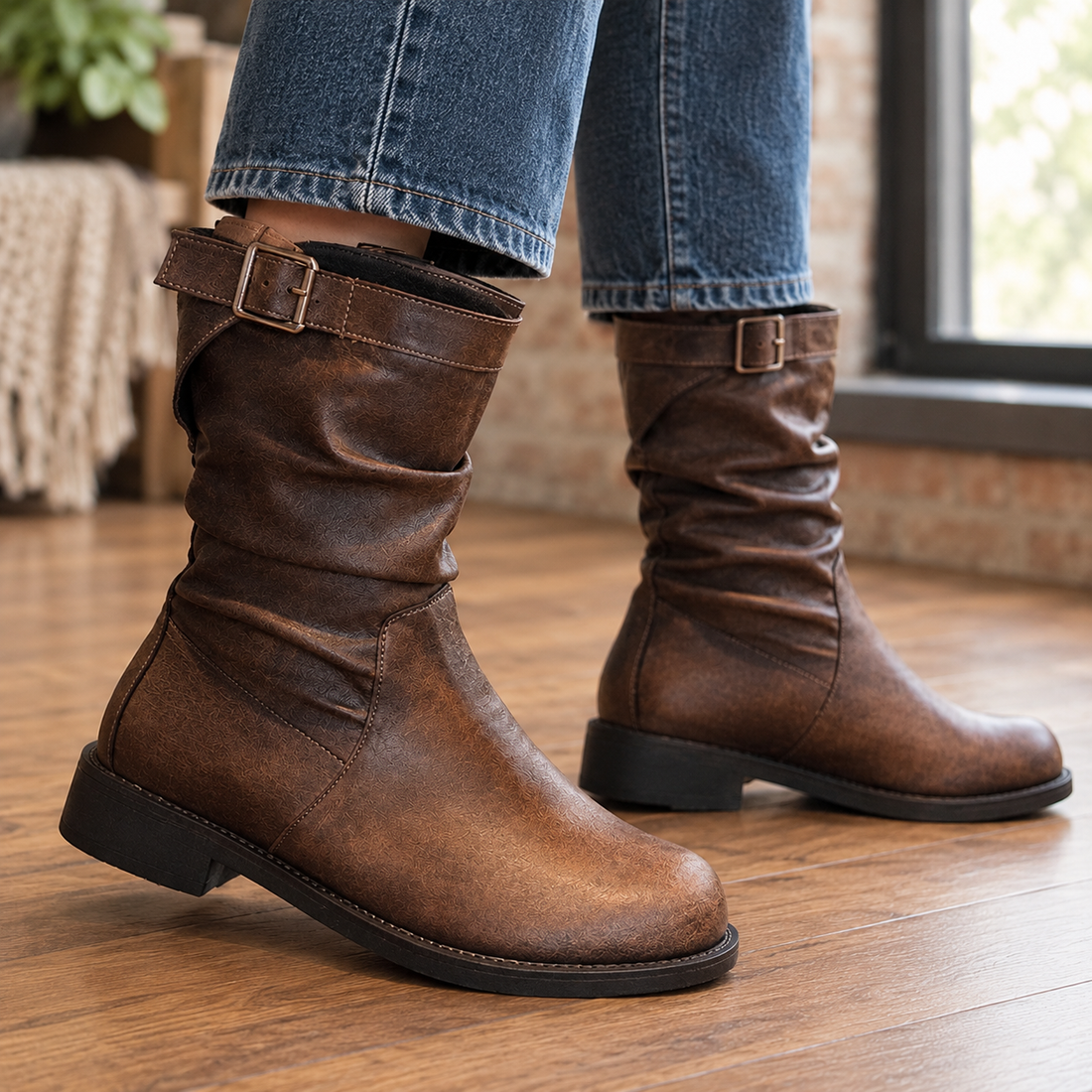 Sanremo Buckle Boots - Lead Product Detail