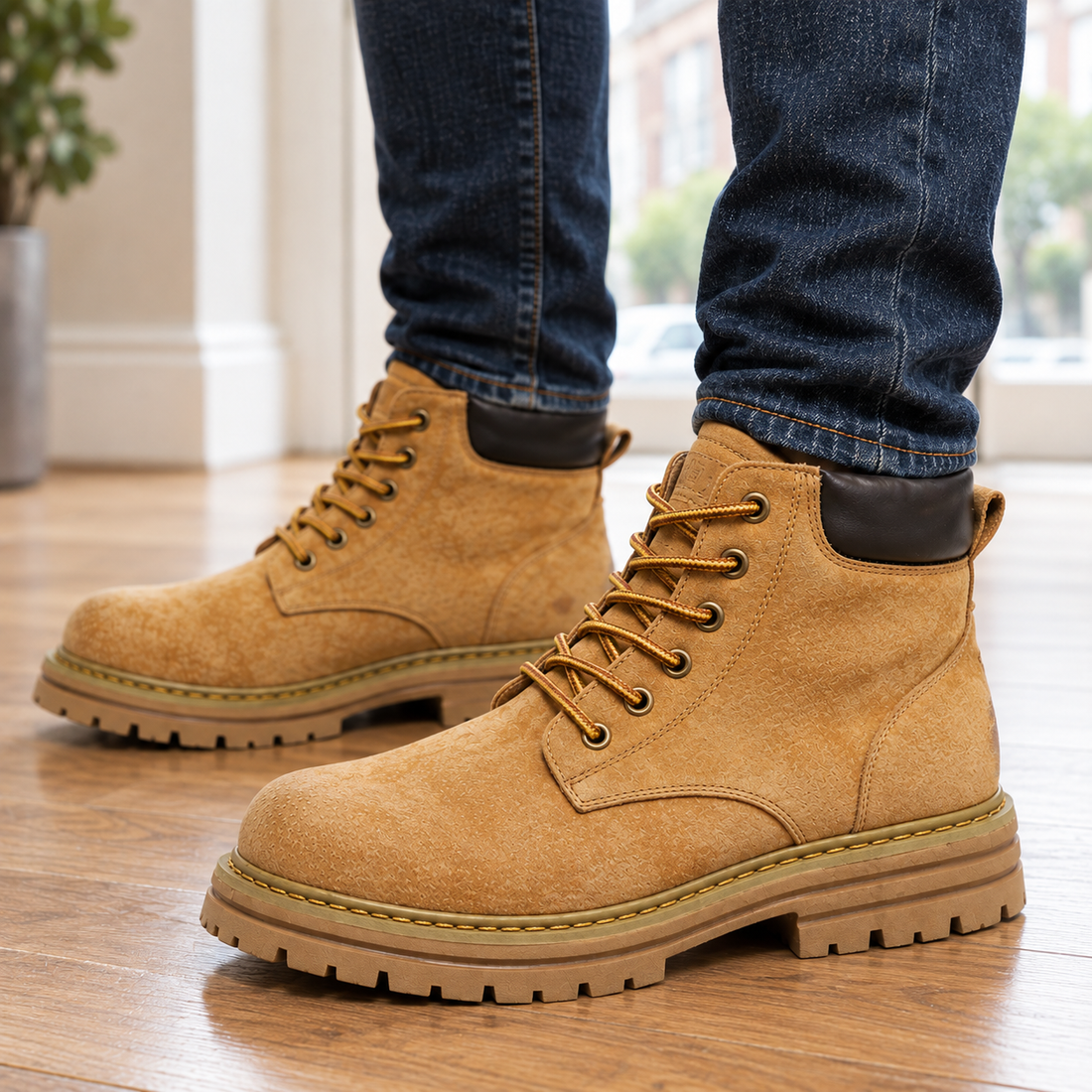 Colonna Lace-Up Boots - Lead Product Detail