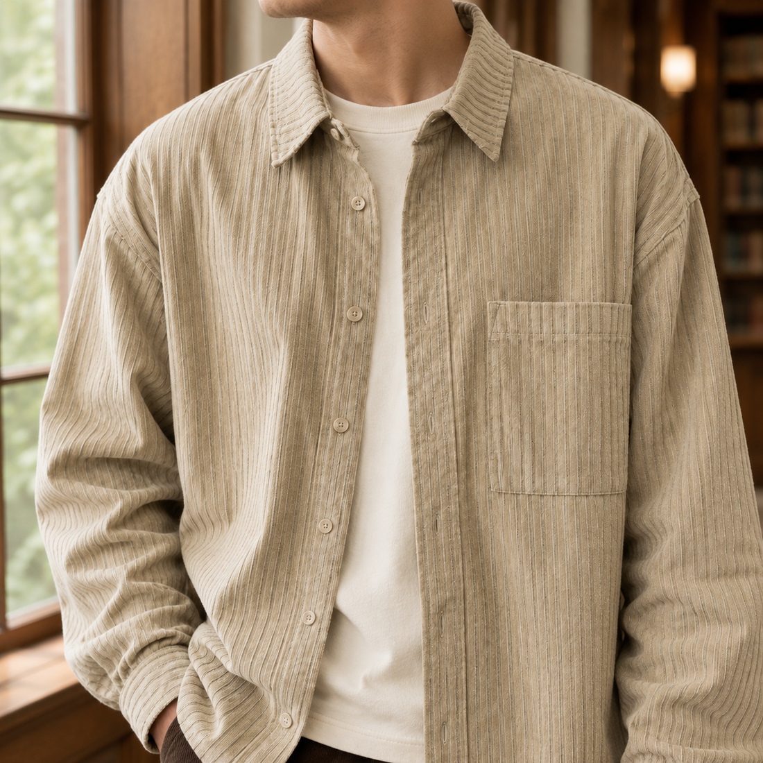 Peregrine Retro Overshirt - Lead Product Detail