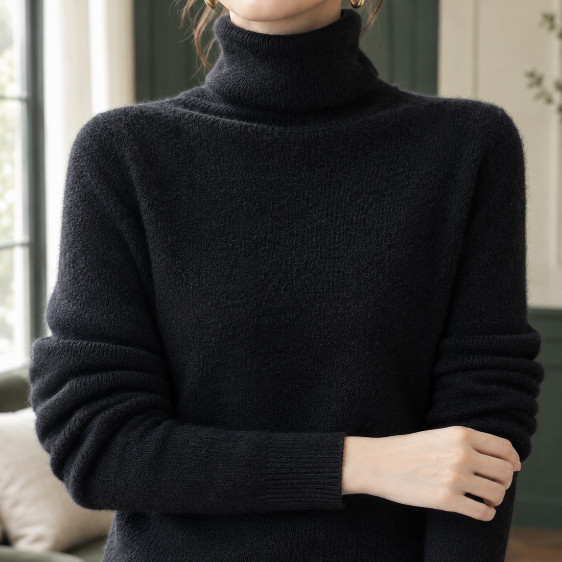 Alma-Lane Turtleneck Sweater - Lead Product Detail