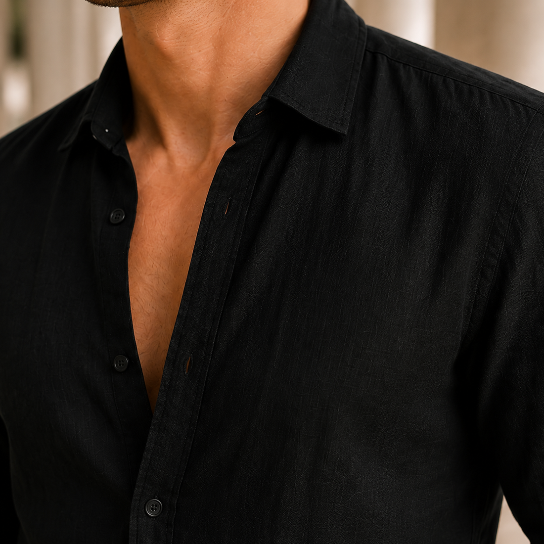 Anton Button Shirt - Lead Product Detail