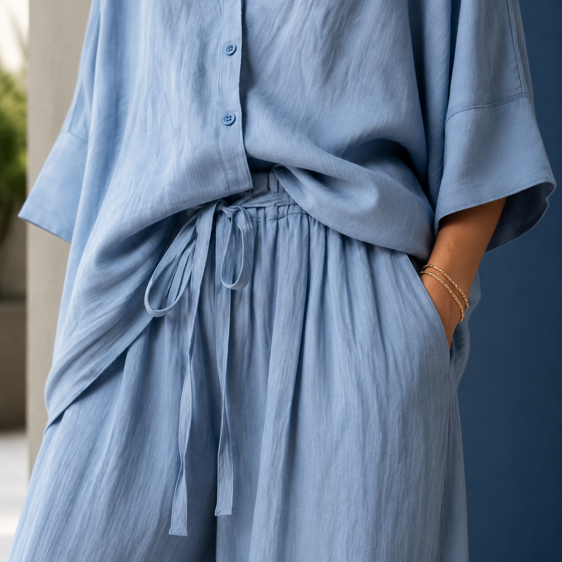 Chantal Relaxed Pants Set - Lead Product Detail
