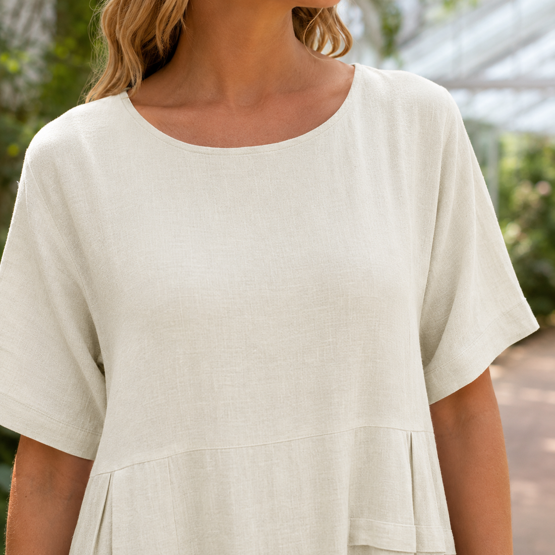 Rosalie-Pearl Relaxed Midi Dress - Lead Product Detail