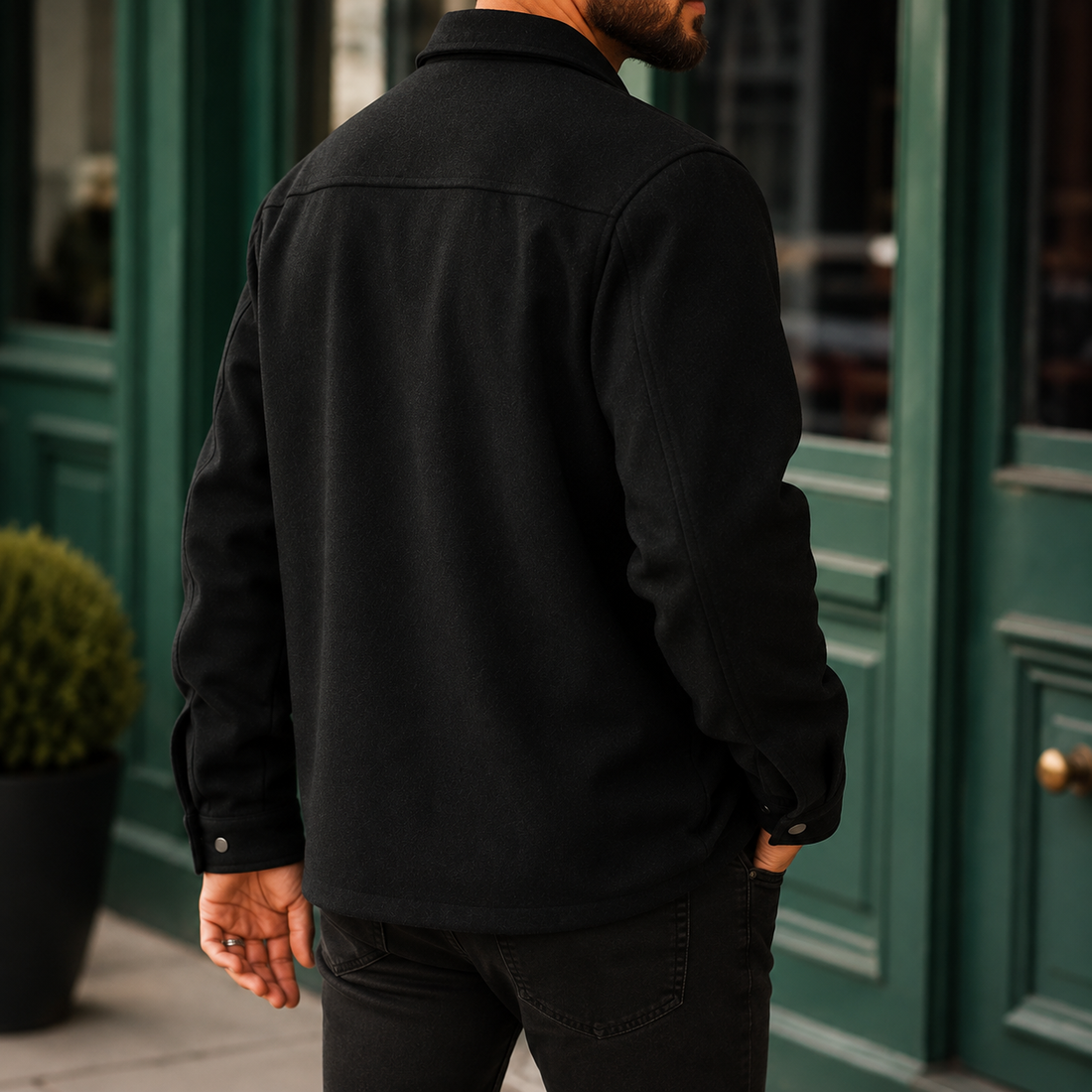 Fabian Brushed Jacket - Lead Alternate View
