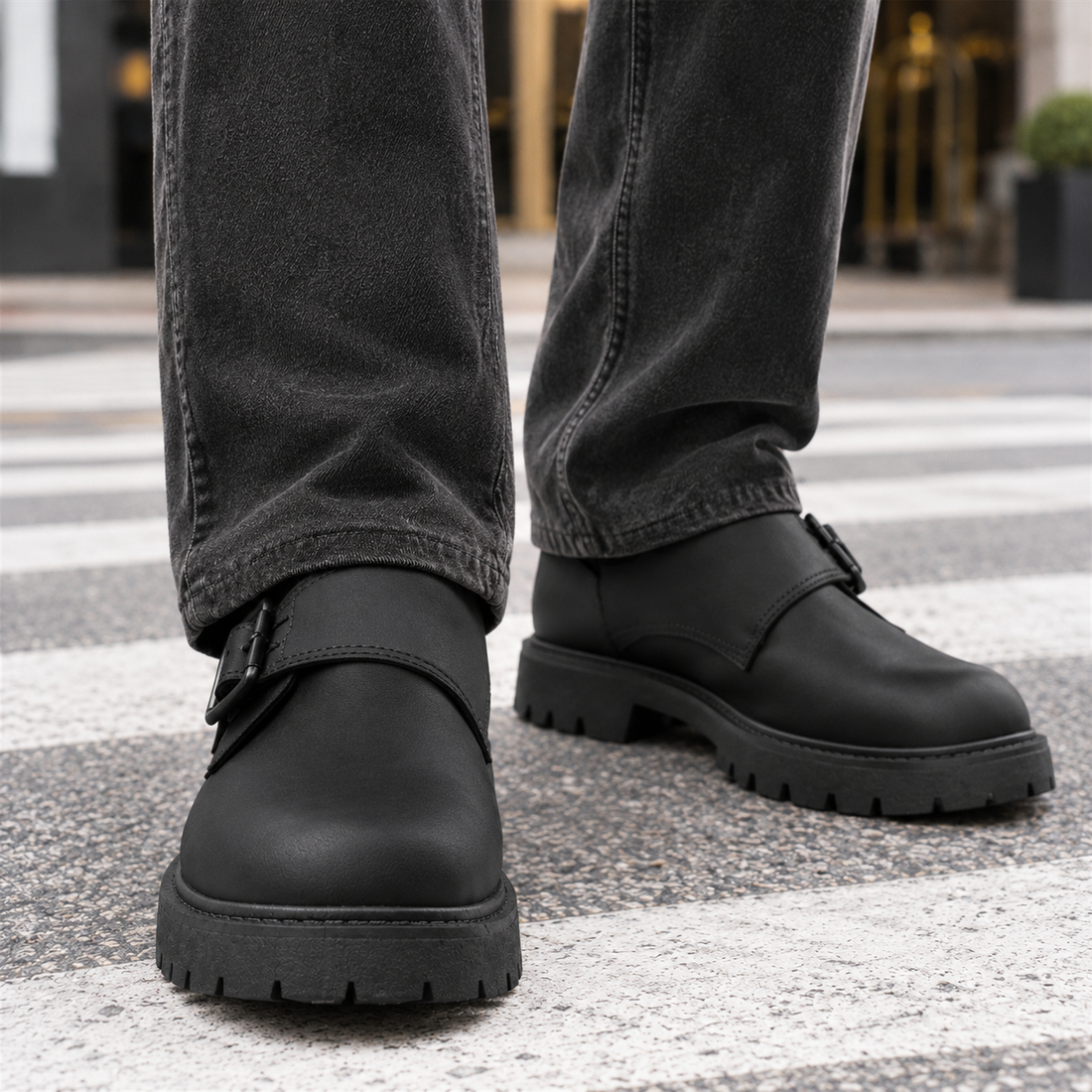 Bianchi Monk Strap Shoes - Lead Product Detail