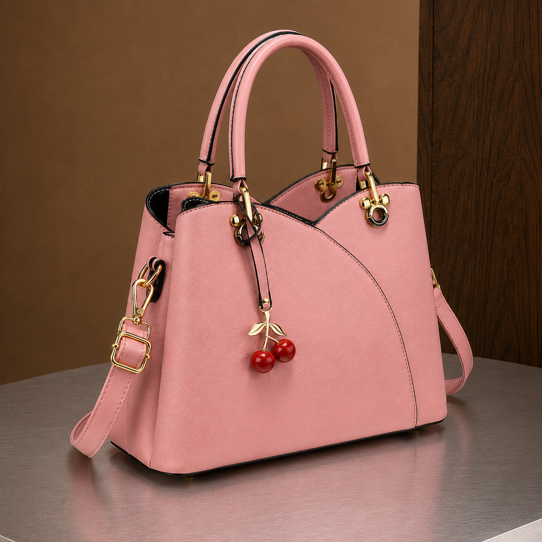 Chianti Cherry Handbag - Lead Alternate View